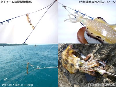 画像1: あおりねっと☆挟み式ヤエン（標準型）