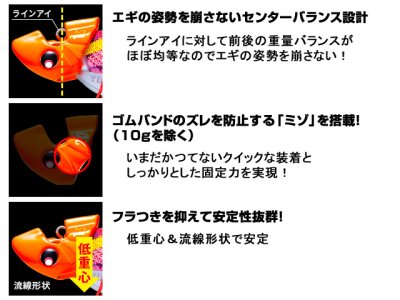 画像1: デュエル(DUEL) ヨーヅリ(YOZURI)☆クイックTRシンカー 15g オレンジ