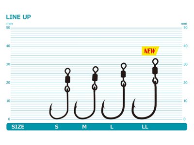画像2: カツイチ(KATSUICHI)☆のませフック 黒  N-1 S