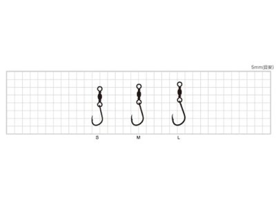 画像3: ささめ針☆道具屋さん オトリフック 黒鈎 M P-508