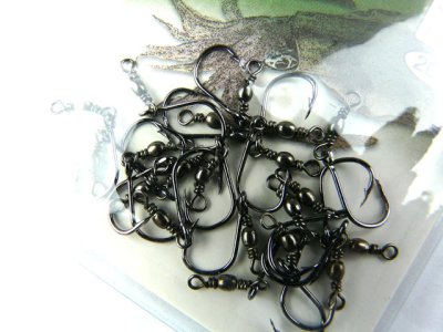 画像1: マルシン(MARUSHIN)☆DRAGON 徳用サルカン付オトリフック Sサイズ