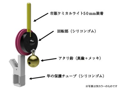 画像1: MZ☆ワンタッチヒットセンサー スプールイエロー