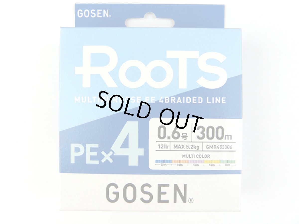 画像1: ゴーセン(GOSEN)☆ROOTS PE×4 マルチカラー 300m 0.6号 (1)