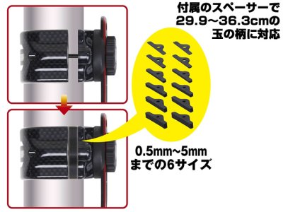 画像3: プロックス(PROX)☆タモホルダースリムボディV3 カーボンブラック PX8742CBK