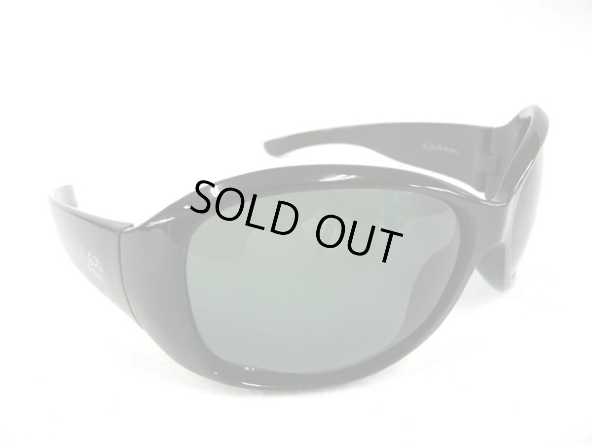 画像1: L.S.D. Designs☆D.FLYMAN Eyeware 015-12(ピアノブラック／グレーグリーン) (1)