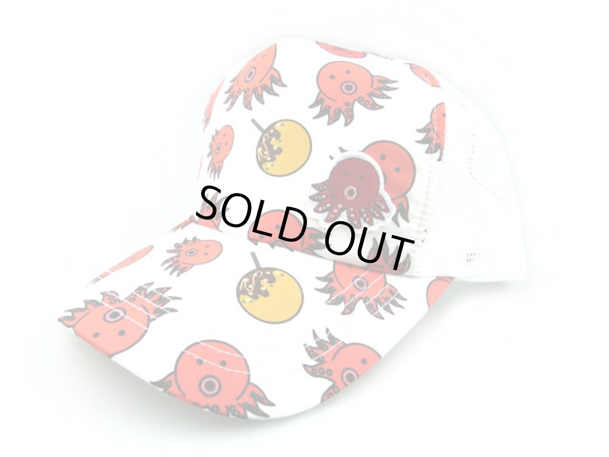 画像1: コヒナタ(KOHINATA)☆ギョギョキャップ タコ  10410 ホワイト (1)