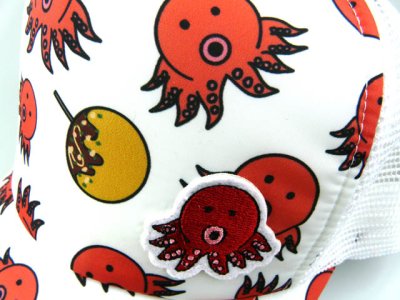 画像1: コヒナタ(KOHINATA)☆ギョギョキャップ タコ  10410 ホワイト