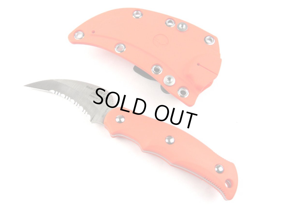 画像1: G.SAKAI(ジー・サカイ)☆サビナイフ9　SHARK-RAY シャークレイ 朱 (1)