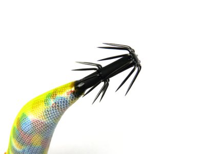 画像1: マルキユーFishLeague☆エギリー ダートマックス オモリグSP(EGILEE DARTMAX OMORIG SPECIAL) 2.5号 OR12:オレンジヘッド/チャートマーブル