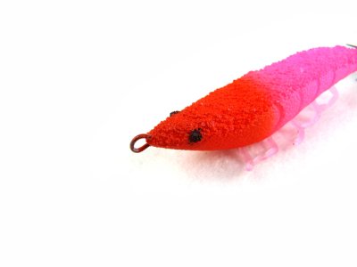 画像1: ジークラック(GEECRACK)☆海老助(EBISUKE) ラトルモデル 68mm ＃069 赤ピンク