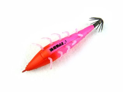 画像3: ジークラック(GEECRACK)☆海老助(EBISUKE) ラトルモデル 68mm ＃069 赤ピンク