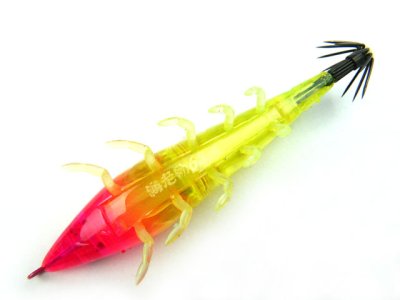 画像3: ジークラック(GEECRACK)☆海老助(EBISUKE) ラトルモデル 68mm ＃081 ピンク/チャートエビ