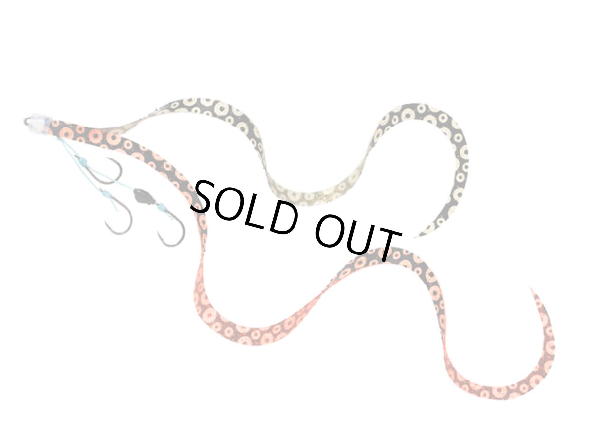 画像1: ダイワ(DAIWA)☆紅牙 替えユニットβ SS やり過ぎカーリー3本針 蛸足ケイムラオレンジ＋グローラメ (1)