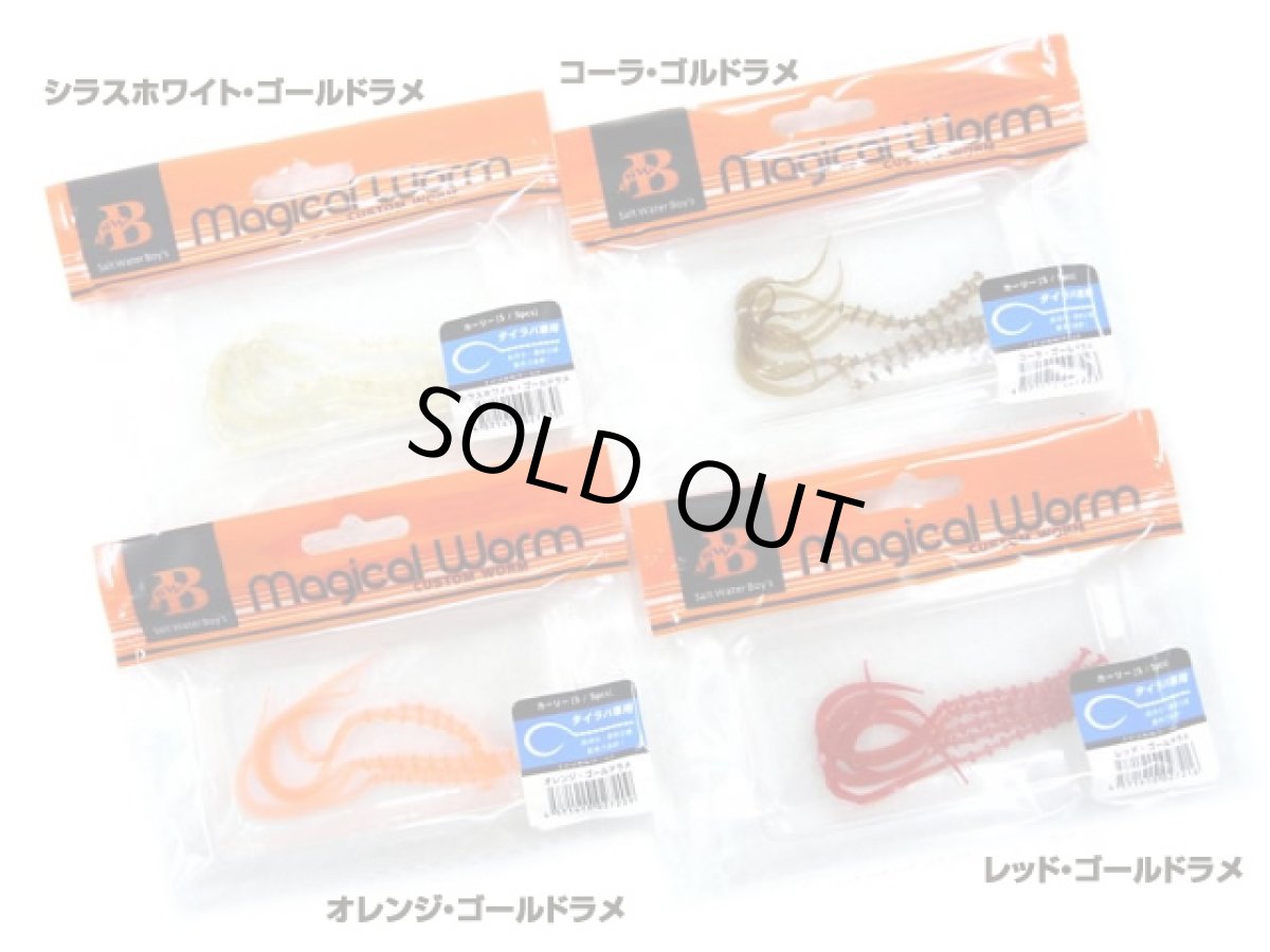 画像1: ソルトウォーターボーイズ(SALT WATER BOY'S)☆マジカルワーム(Magical Worm) カーリーS (1)