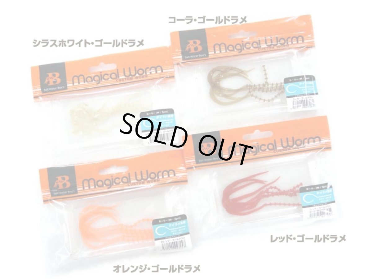 画像1: ソルトウォーターボーイズ(SALT WATER BOY'S)☆マジカルワーム(Magical Worm) カーリーM (1)