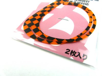 画像1: ヌーテック(NUHTECH)☆ドンパク(DONPAKU) #10 オレンジ黒チェック(蛍光)