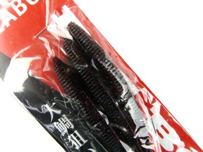 画像2: ササラボ(SASALABO)☆タイラバ専用ビッグワーム ビッグボス(BIG BOSS) イワシモデルJr. 4.8inch ワームのみ3本入りセット #2コーラ赤ラメ