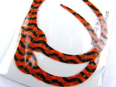 画像2: ササラボ(SASALABO)☆キングコブラ シングルカーリー KCSC-06 オレンジゼブラ金ドット