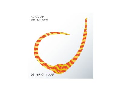 画像3: ササラボ(SASALABO)☆キングコブラ シングルカーリー KCSC-08 イナズマ・オレンジ