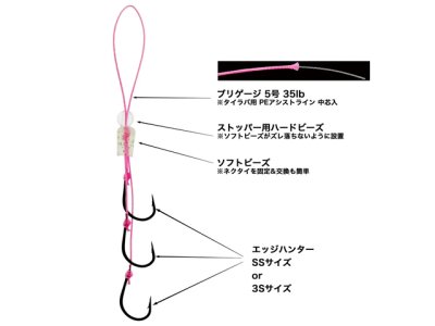 画像1: ブリズム(Brizm)☆EZフック エッジハンター 3本針ユニット 通常3本針仕様 3S