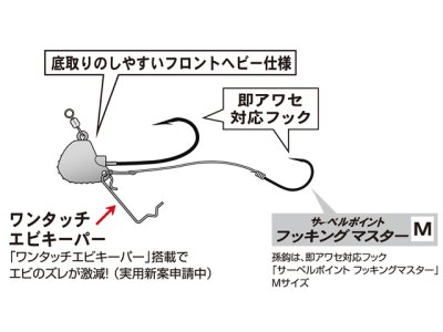 画像1: がまかつ(gamakatsu)☆桜幻 鯛テンヤ2 8号 ＃01レッド