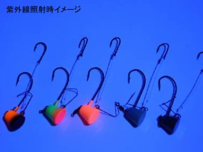 画像3: ハヤブサ(Hayabusa)☆無双真鯛 貫撃テンヤII 15号 03UVアピールオレンジ