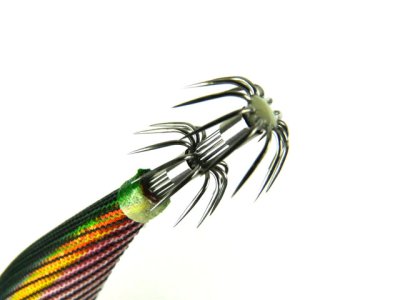 画像1: マルシン(MARUSHIN)☆DRAGON 至高のティップランエギ 3.5号 グリーン（赤）
