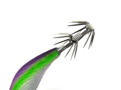 画像1: バレーヒル(Valleyhill)☆スクイッドシーカー バーティカル(Squid Seeker VERTICAL) 3.5号 30g #43 パープル/グリーン