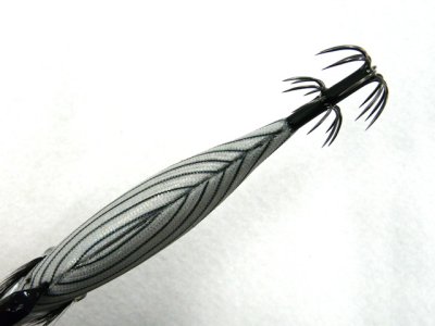 画像3: マルキユーFishLeague☆エギリー ダートマックスTR(EGILEE DARTMAX) 3.5号 40g-BK TR07: ブラックボーダーシルバー