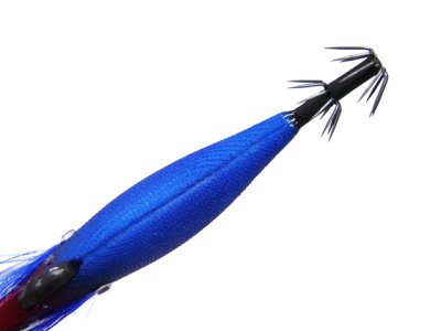 画像2: マルキユーFishLeague☆エギリー ダートマックス オモリグSP(EGILEE DARTMAX OMORIG SPECIAL) 2.5号 OR05:レッドヘッド/ブルーグロウ(夜光)