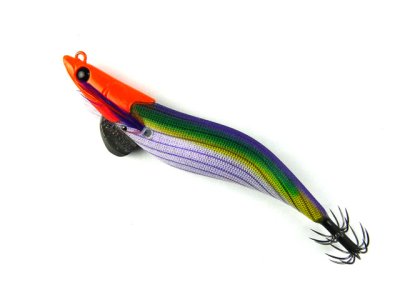 画像3: マルキユーFishLeague☆エギリー ダートマックス(EGILEE DARTMAX) 3.5号 D39CP：オレンジヘッド/パープルボーダークリスタルパープル