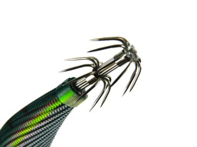 画像1: ダイワ(DAIWA)☆エメラルダス ダートLC(EMERALDAS DART LC) TypeS 3.0号 15.0g #01 赤－縞アーミーグリーン杉