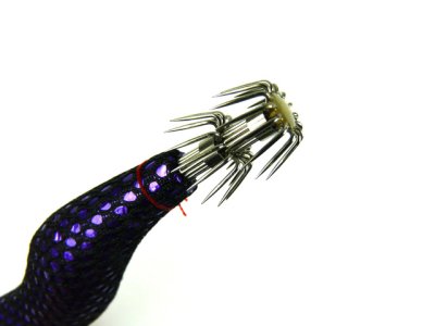 画像1: 林釣漁具製作所☆餌木猿 紫式 3.5号 メッシュパープル