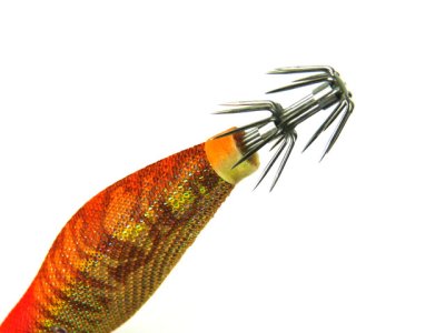 画像1: 釣研(TSURIKEN)☆エギスタBTB 3.0号ノーマル ケイムラオレンジ