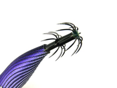 画像1: ジークラック(GEECRACK)☆ローハイド紫煙(LOWHIDE SHIEN) 3.0号ラトル #015ストライプパープル