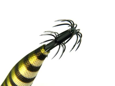 画像1: ジークラック(GEECRACK)☆ローハイド紫煙(LOWHIDE SHIEN) 3.0号ラトル #019シマシマ金アジ