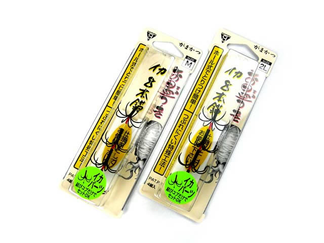 がまかつ(gamakatsu)☆お墨つき イカ8本錨 バライカ鈎（丸型）【メール便だと送料220円】 - アオリイカ 釣り具(ヤエン・エギング・ウキ釣り)専門通販「あおりねっとショップ」