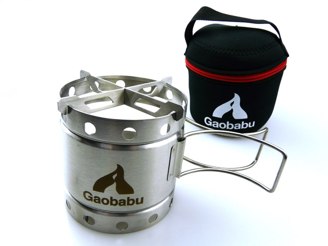 ガオバブ(Gaobabu)☆Gaobabuキャリボ風防(専用クロス五徳＋収納ポーチ付き)【送料590円 8千円以上送料無料】