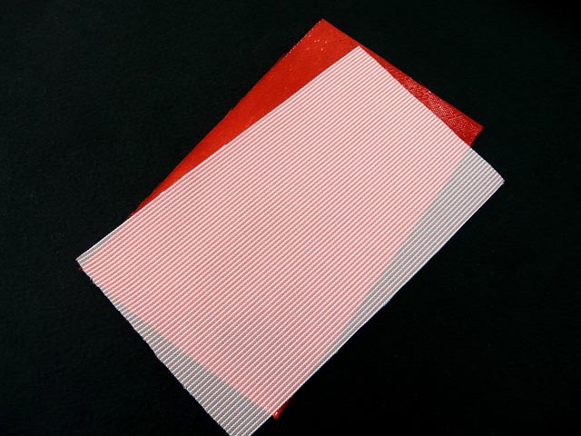 ナカジマ Nakazima エギ布生地セット ストライプ ラメ赤 各1枚 ネコポスだと送料2円 アオリイカ釣り具 ヤエン エギング ウキ釣り 専門通販 あおりねっとショップ