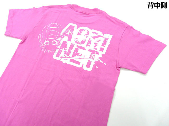 画像1: あおりねっとオリジナルTシャツ(エギ＆ヤエンバージョン) ピンク【ネコポスだと送料220円】